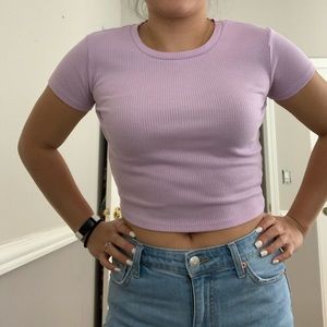 Lavender crop top
